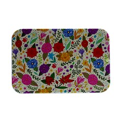 Colorful Flower Abstract Pattern Open Lid Metal Box (silver)  