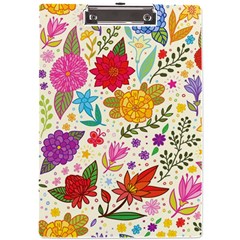 Colorful Flower Abstract Pattern A4 Acrylic Clipboard by Grandong