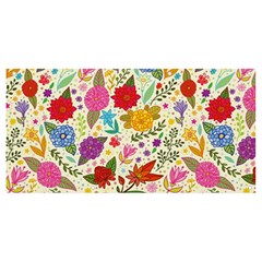 Colorful Flower Abstract Pattern Banner And Sign 8  X 4  by Grandong