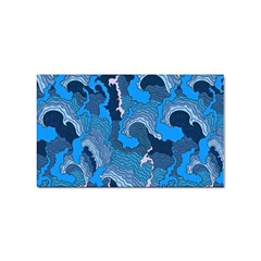 Blue Moving Texture Abstract Texture Sticker (rectangular) by Grandong