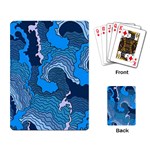 Blue Moving Texture Abstract Texture Playing Cards Single Design (Rectangle) Back