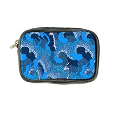 Blue Moving Texture Abstract Texture Coin Purse by Grandong