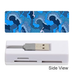 Blue Moving Texture Abstract Texture Memory Card Reader (stick) by Grandong