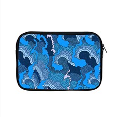 Blue Moving Texture Abstract Texture Apple Macbook Pro 15  Zipper Case by Grandong