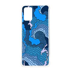 Blue Moving Texture Abstract Texture Samsung Galaxy S20plus 6 7 Inch Tpu Uv Case by Grandong