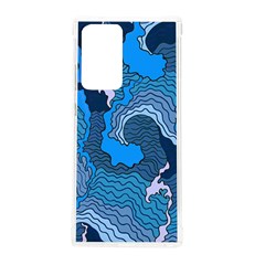 Blue Moving Texture Abstract Texture Samsung Galaxy Note 20 Ultra TPU UV Case