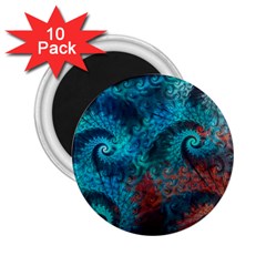 Spiral Abstract Pattern Abstract 2.25  Magnets (10 pack) 