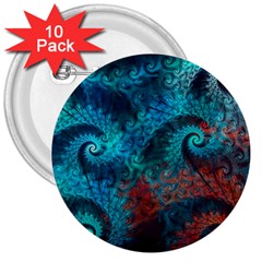 Spiral Abstract Pattern Abstract 3  Buttons (10 Pack)  by Grandong