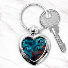 Spiral Abstract Pattern Abstract Key Chain (heart) by Grandong