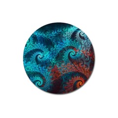 Spiral Abstract Pattern Abstract Magnet 3  (round) by Grandong