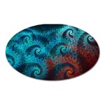 Spiral Abstract Pattern Abstract Oval Magnet Front