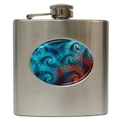 Spiral Abstract Pattern Abstract Hip Flask (6 Oz) by Grandong