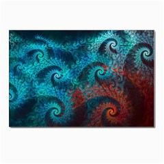 Spiral Abstract Pattern Abstract Postcard 4 x 6  (pkg Of 10)