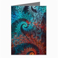 Spiral Abstract Pattern Abstract Greeting Card by Grandong