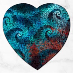 Spiral Abstract Pattern Abstract Jigsaw Puzzle (Heart)