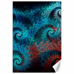 Spiral Abstract Pattern Abstract Canvas 12  x 18 