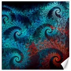 Spiral Abstract Pattern Abstract Canvas 16  x 16 