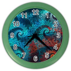 Spiral Abstract Pattern Abstract Color Wall Clock