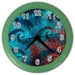 Spiral Abstract Pattern Abstract Color Wall Clock Front