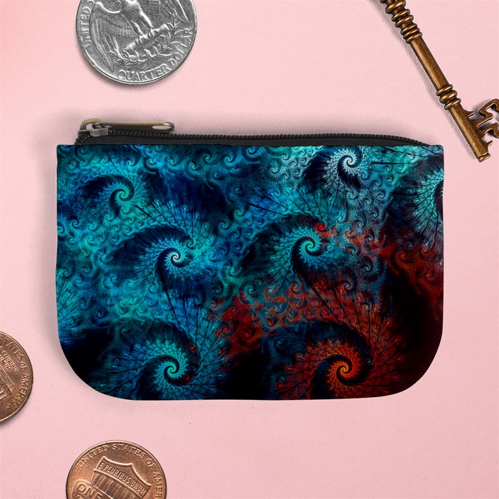 Spiral Abstract Pattern Abstract Mini Coin Purse