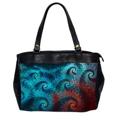 Spiral Abstract Pattern Abstract Oversize Office Handbag (2 Sides)