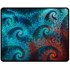 Spiral Abstract Pattern Abstract Fleece Blanket (Medium)