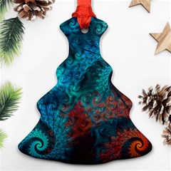 Spiral Abstract Pattern Abstract Christmas Tree Ornament (Two Sides)