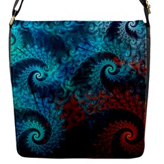 Spiral Abstract Pattern Abstract Flap Closure Messenger Bag (S)