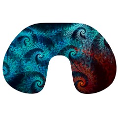 Spiral Abstract Pattern Abstract Travel Neck Pillow