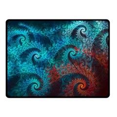 Spiral Abstract Pattern Abstract Two Sides Fleece Blanket (Small)