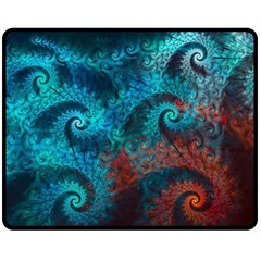 Spiral Abstract Pattern Abstract Two Sides Fleece Blanket (medium) by Grandong