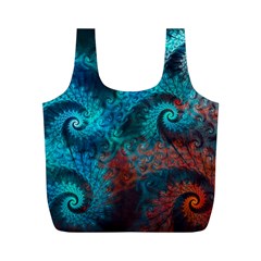 Spiral Abstract Pattern Abstract Full Print Recycle Bag (M)