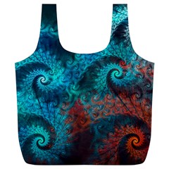 Spiral Abstract Pattern Abstract Full Print Recycle Bag (XL)