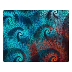 Spiral Abstract Pattern Abstract Two Sides Premium Plush Fleece Blanket (Large)