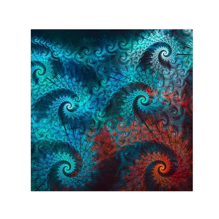 Spiral Abstract Pattern Abstract Square Satin Scarf (30  x 30 )