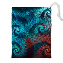 Spiral Abstract Pattern Abstract Drawstring Pouch (5XL)