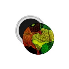 Colorful Autumn Leaves Texture Abstract Pattern 1 75  Magnets by Grandong