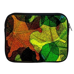 Colorful Autumn Leaves Texture Abstract Pattern Apple Ipad 2/3/4 Zipper Cases by Grandong