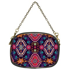 Pattern Ornament Motif Colorful Texture Chain Purse (one Side) by Grandong