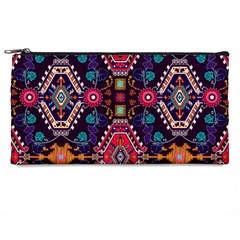 Pattern Ornament Motif Colorful Texture Pencil Case by Grandong