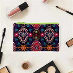 Pattern Ornament Motif Colorful Texture Cosmetic Bag (xs) by Grandong