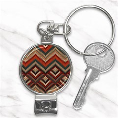 Pattern Knitting Texture Nail Clippers Key Chain by Grandong