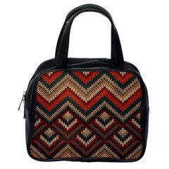 Pattern Knitting Texture Classic Handbag (one Side) by Grandong