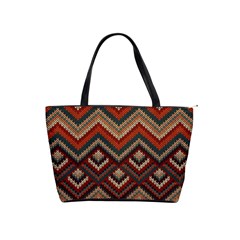 Pattern Knitting Texture Classic Shoulder Handbag by Grandong