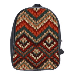 Pattern Knitting Texture School Bag (large) by Grandong