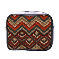 Pattern Knitting Texture Mini Toiletries Bag (one Side) by Grandong