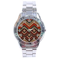 Pattern Knitting Texture Stainless Steel Analogue Watch