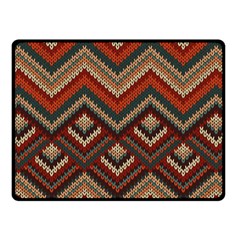 Pattern Knitting Texture Two Sides Fleece Blanket (small) by Grandong