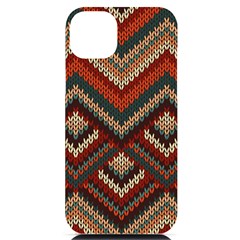 Pattern Knitting Texture Iphone 14 Plus Black Uv Print Case by Grandong