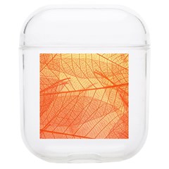 Abstract Texture Of Colorful Bright Pattern Transparent Leaves Orange And Yellow Color Airpods 1/2 Case by Grandong